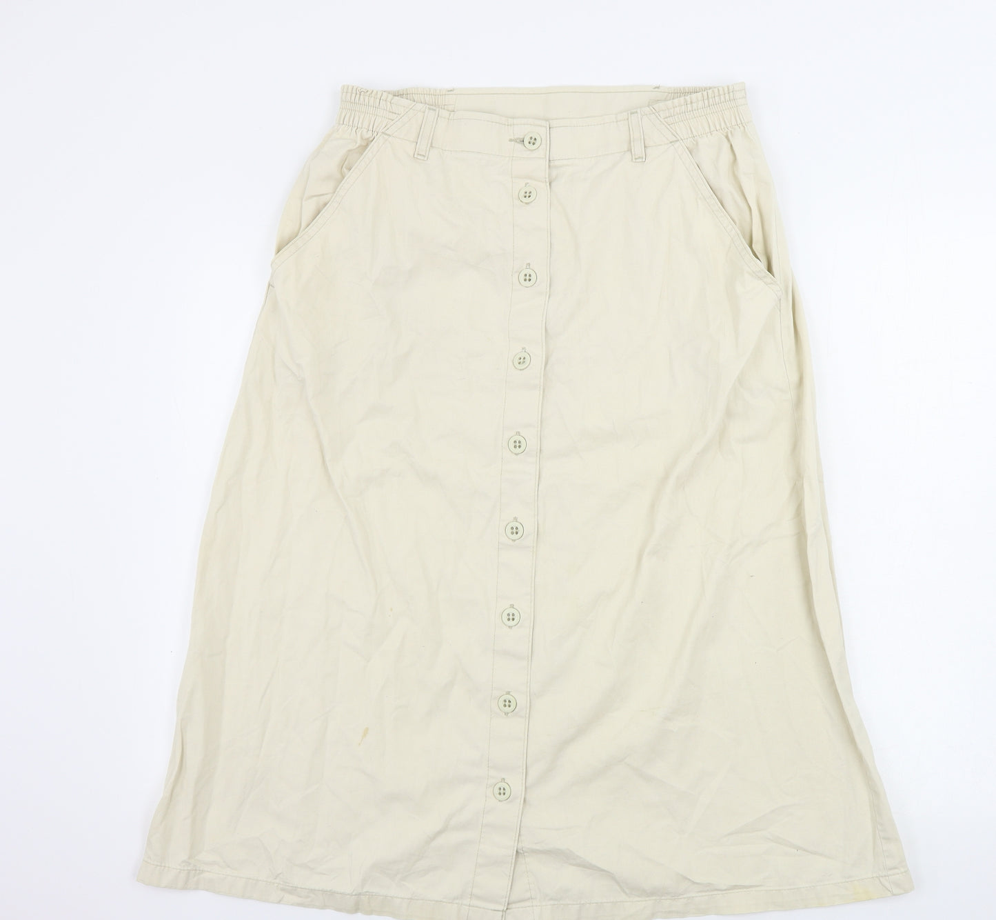 Marks and Spencer  Womens Beige   A-Line Skirt Size 16