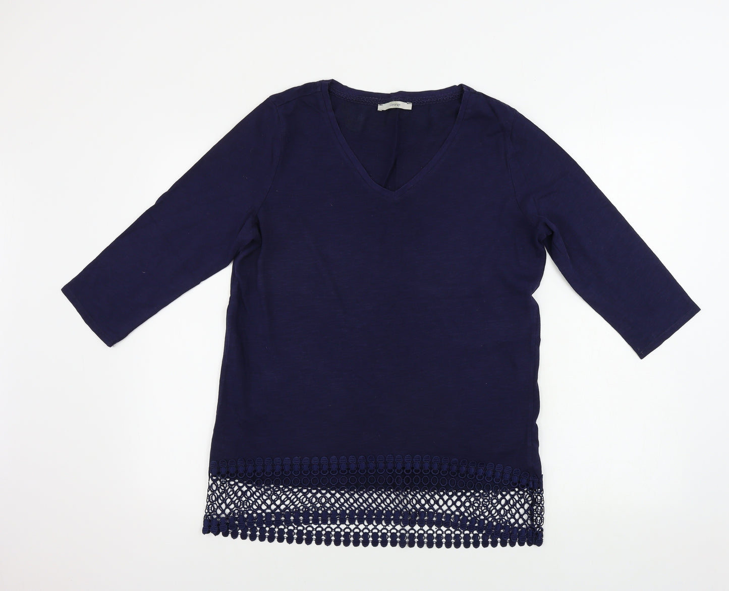 George  Womens Blue   Basic T-Shirt Size 12