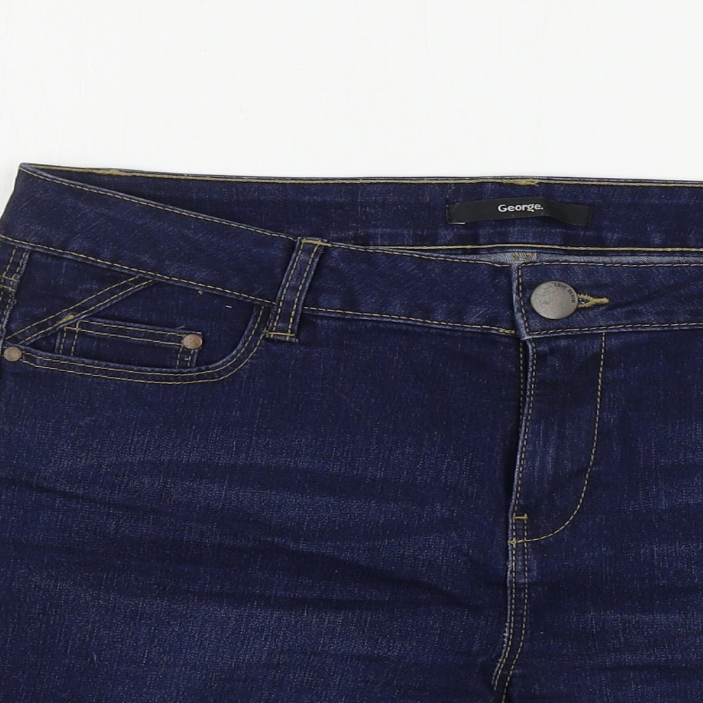 George  Womens Blue   Chino Shorts Size 12
