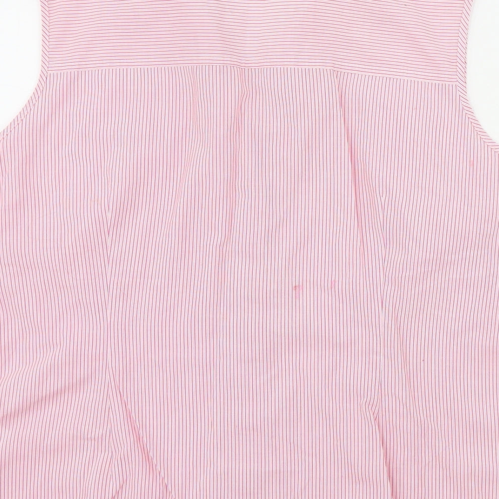 Marks and Spencer  Womens Pink Striped  Basic Button-Up Size 18