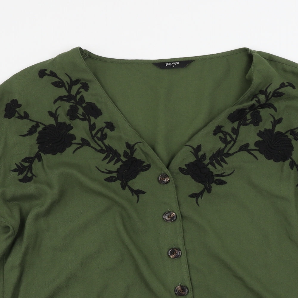 Matalan Womens Green   Basic Blouse Size 12