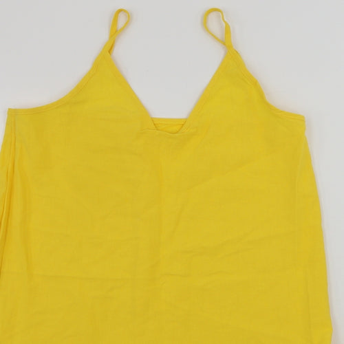 Preworn  Womens Yellow   Basic Blouse Size M
