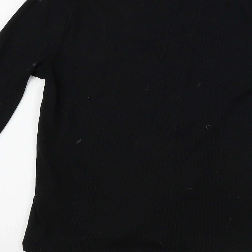 New Look  Womens Black   Basic T-Shirt Size 10