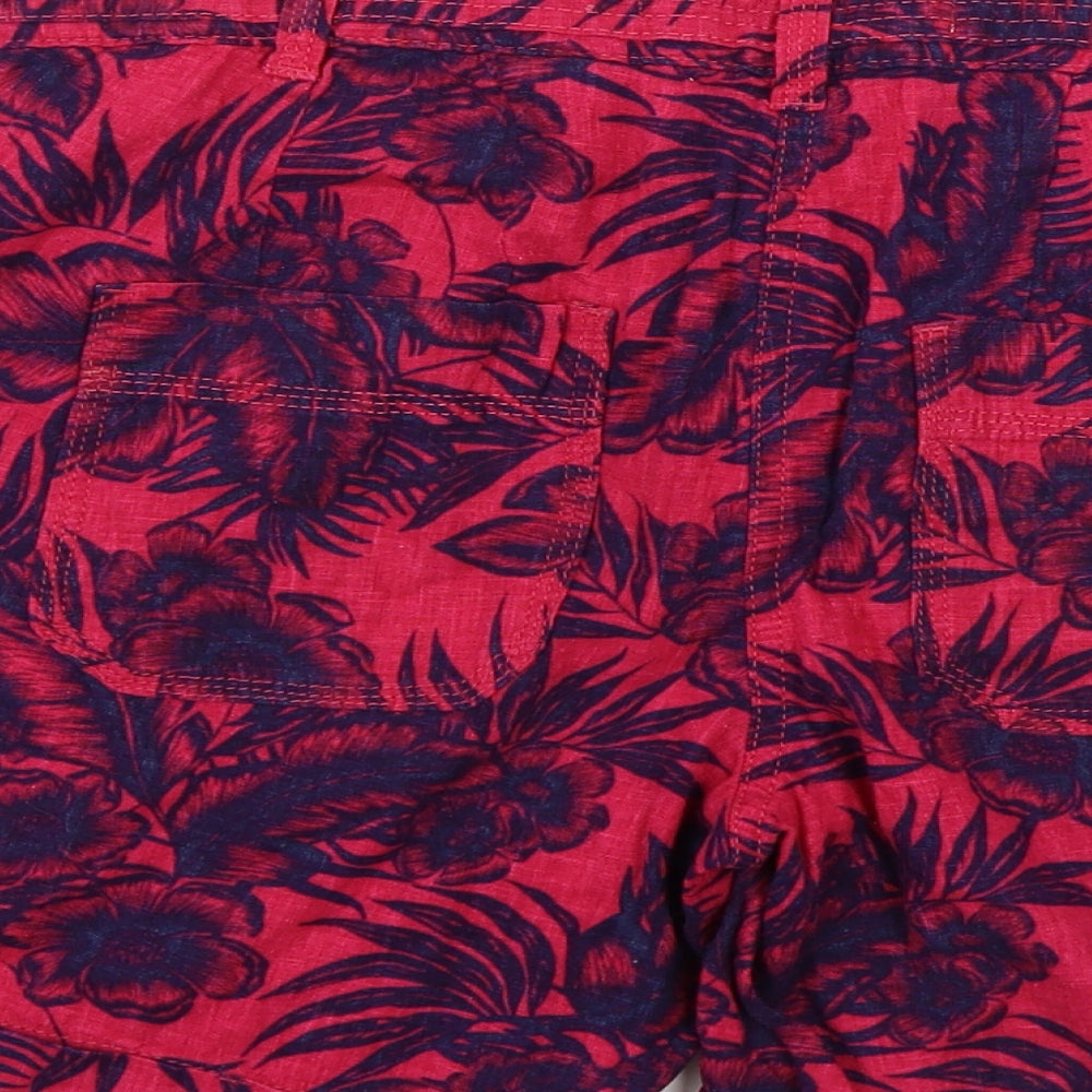 NEXT  Womens Pink Floral  Chino Shorts Size 10