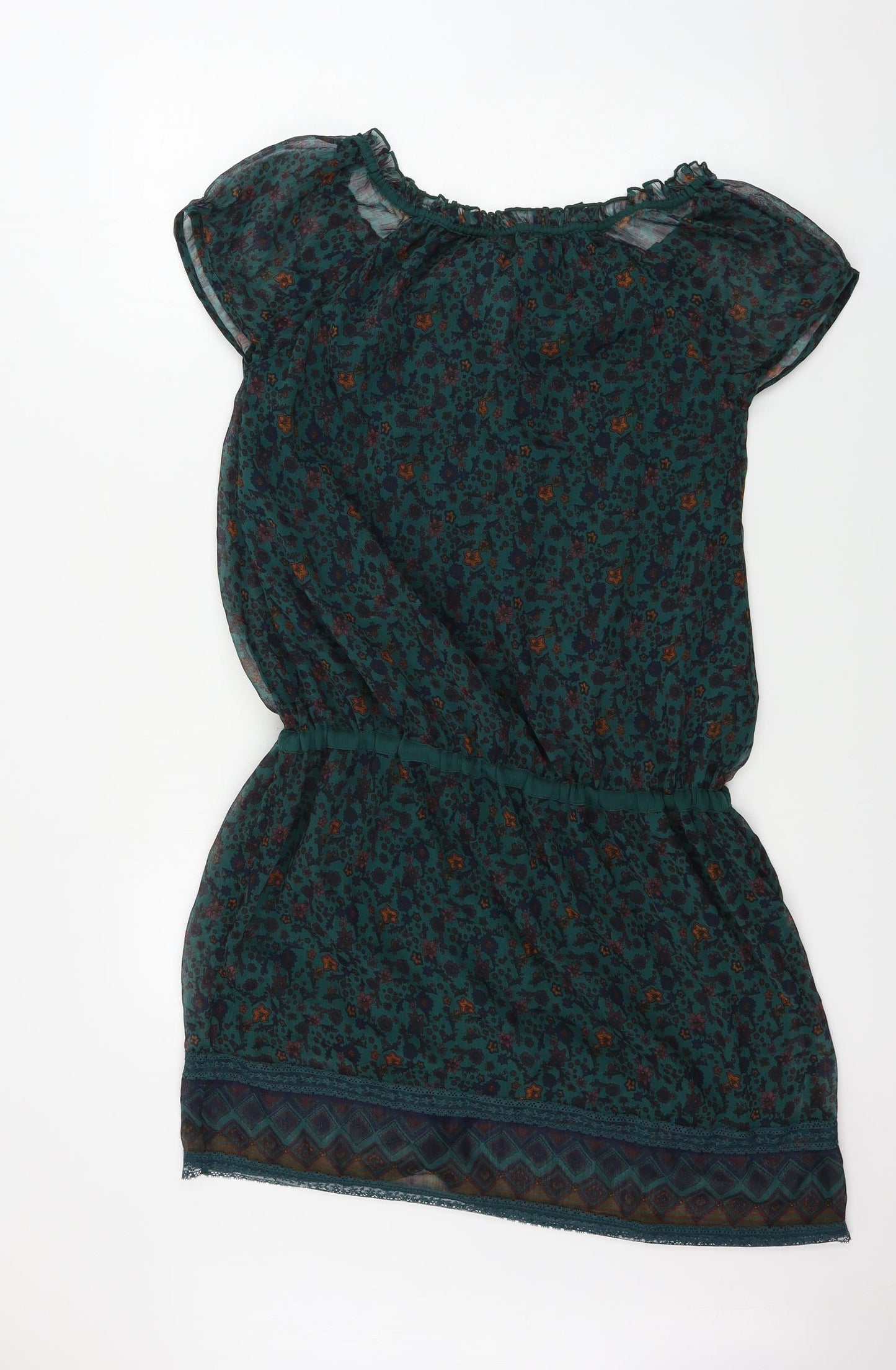 REDOUTE  Womens Green Floral  Bodycon  Size 12
