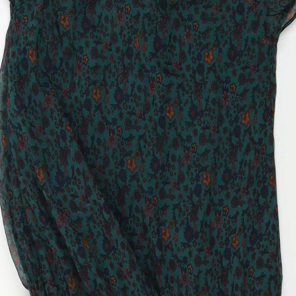 REDOUTE  Womens Green Floral  Bodycon  Size 12