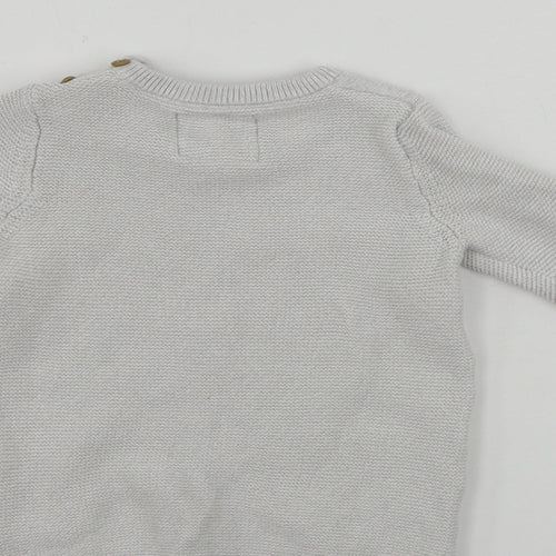 F&F  Boys Grey   Pullover Jumper Size 9-12 Months