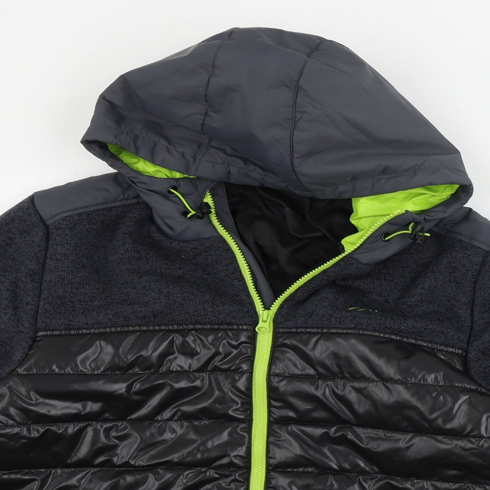 maler Mens Black   Jacket Coat Size L