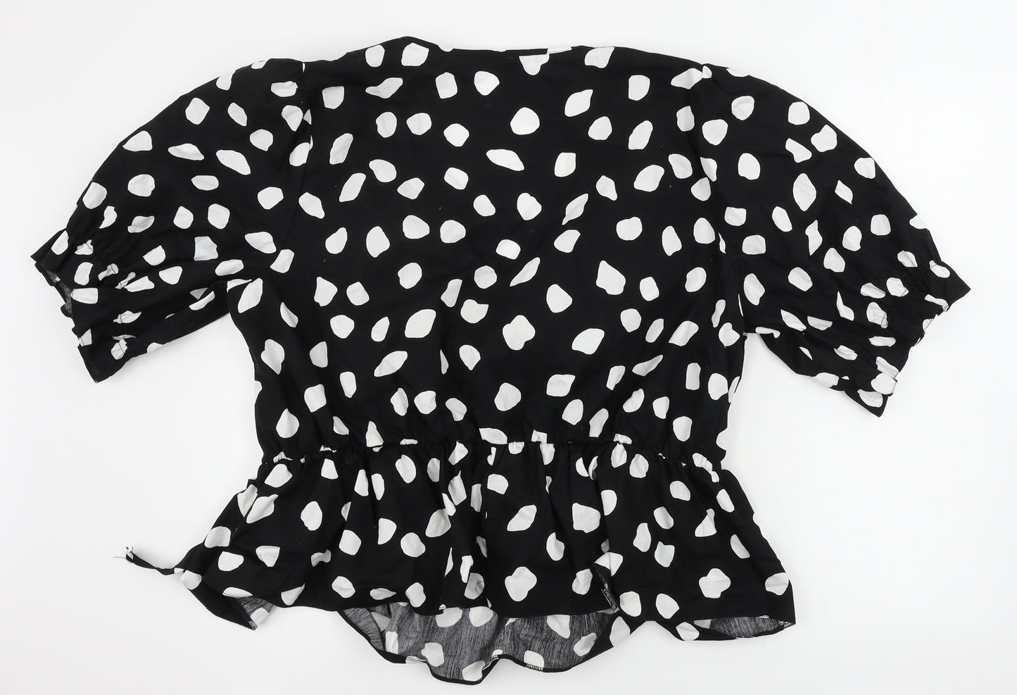 George  Womens Black Polka Dot  Basic Blouse Size 22