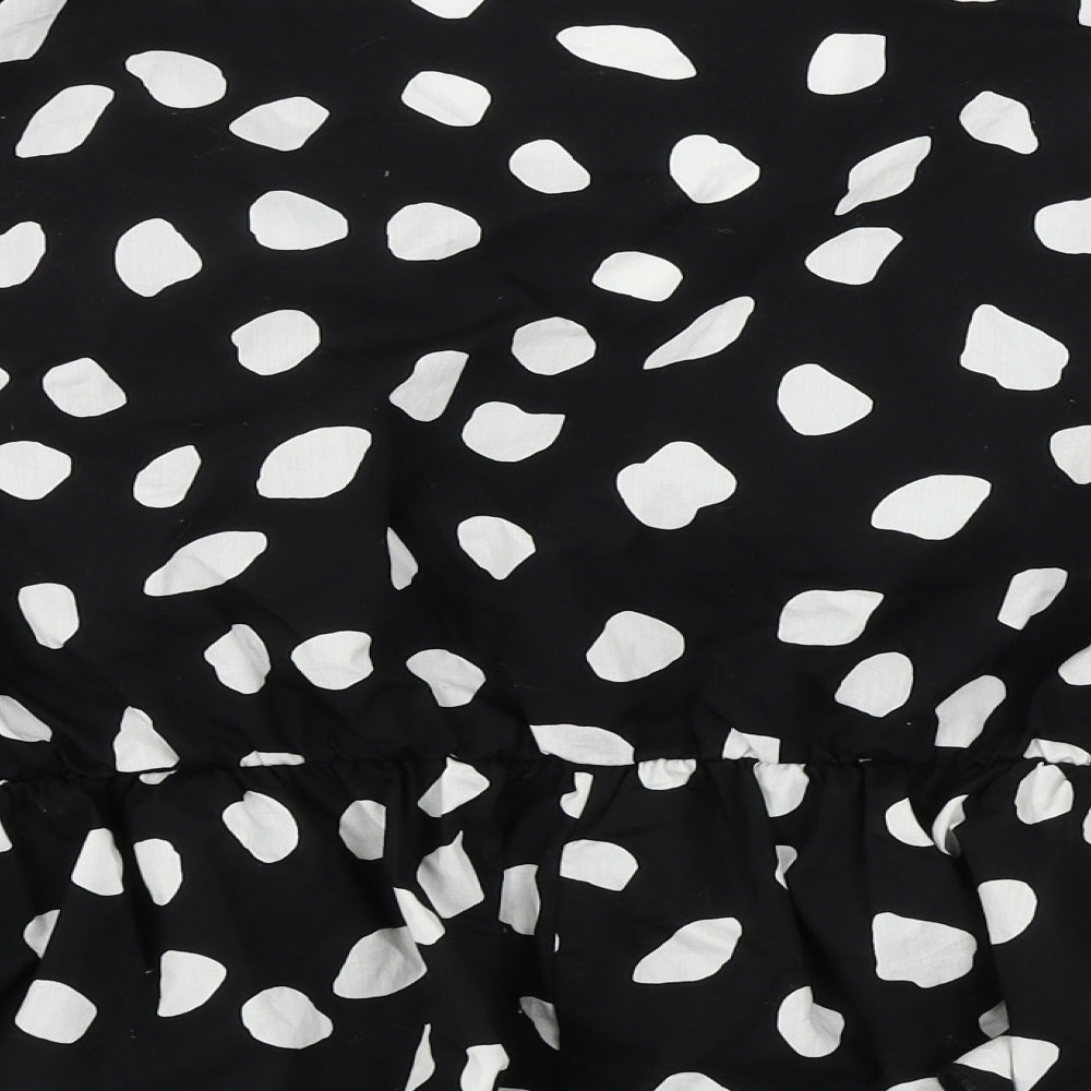 George  Womens Black Polka Dot  Basic Blouse Size 22