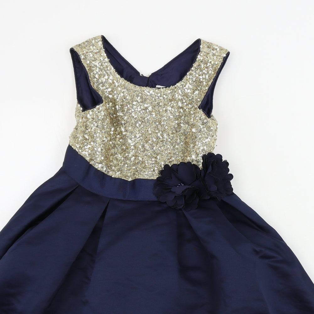 RJR.John Rocha  Girls Blue   A-Line  Size 7 Years