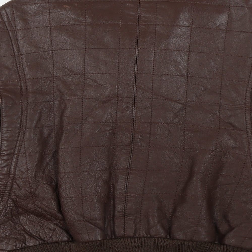 Leather Craft  Womens Brown   Jacket Coat Size 12