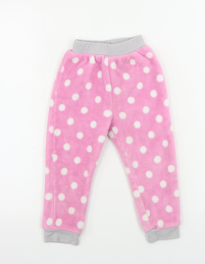 PJ Collections  Girls Pink   Sweatpants Trousers Size 3-4 Years