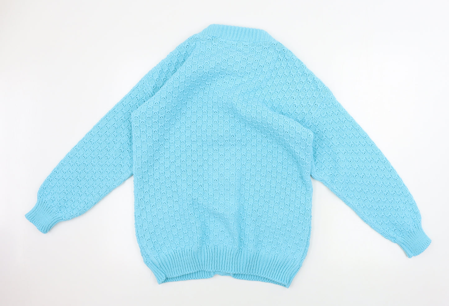 pink  Womens Blue   Cardigan Jumper Size M