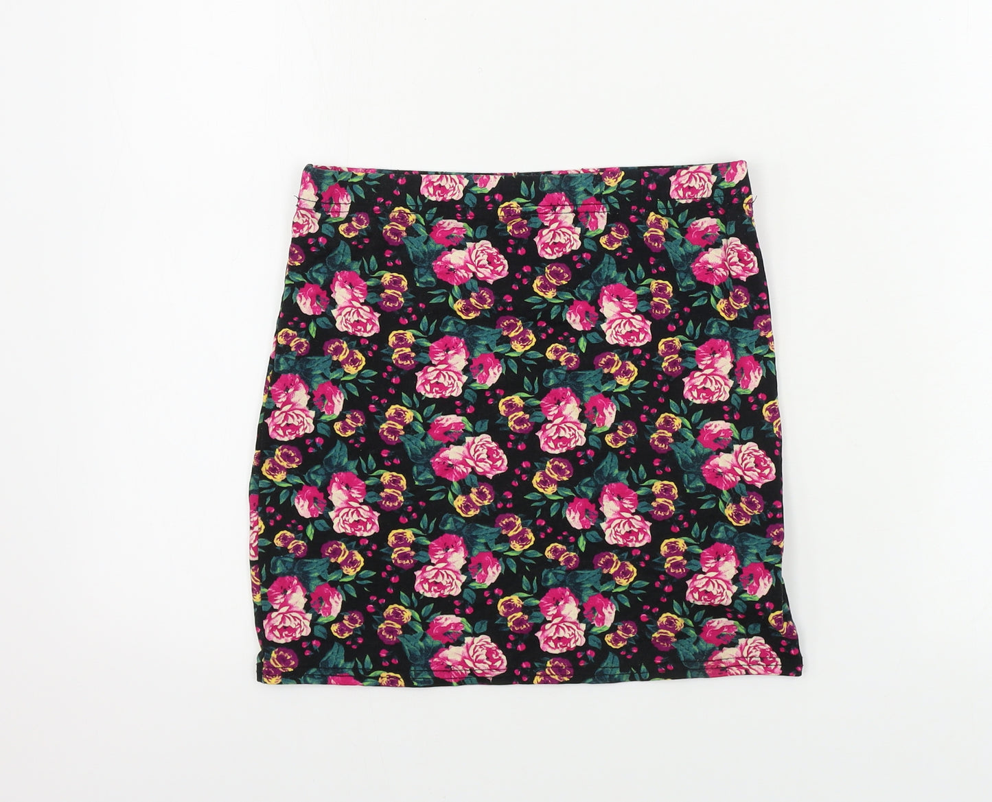 Atmosphere  Womens Black Floral  Bandage Skirt Size 8