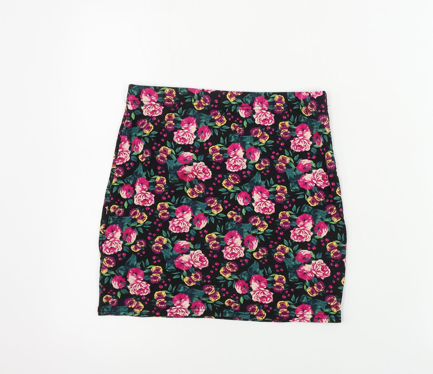 Atmosphere  Womens Black Floral  Bandage Skirt Size 8