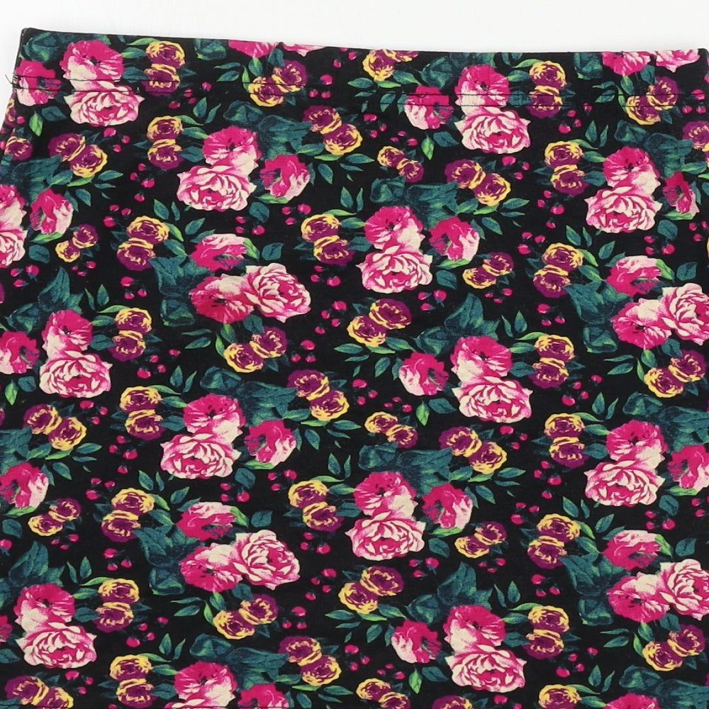 Atmosphere  Womens Black Floral  Bandage Skirt Size 8