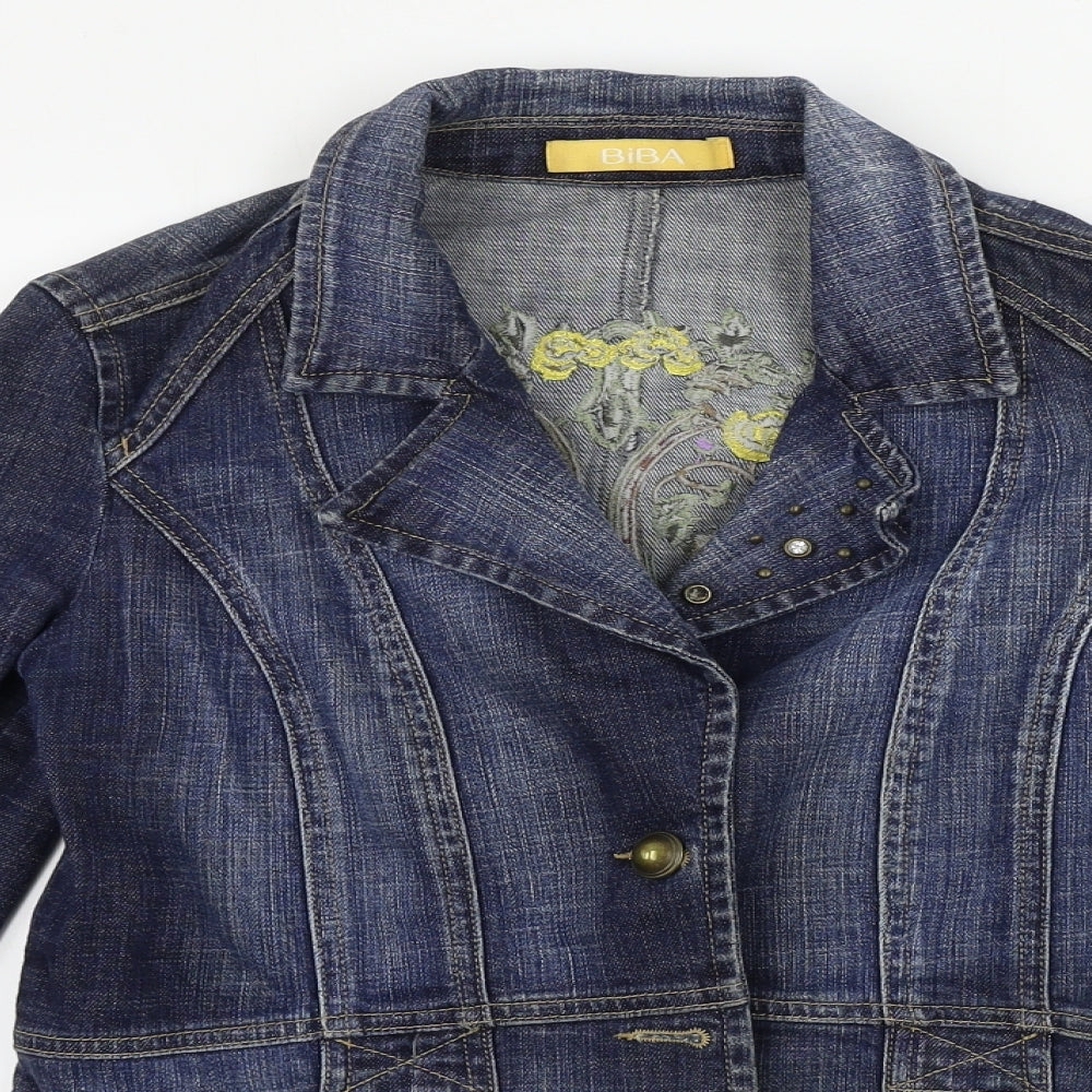 BiBA Womens Blue   Jacket Coat Size 10