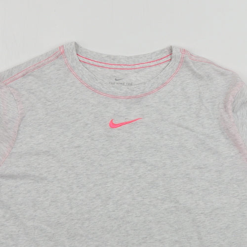Nike  Womens Grey   Basic T-Shirt Size L