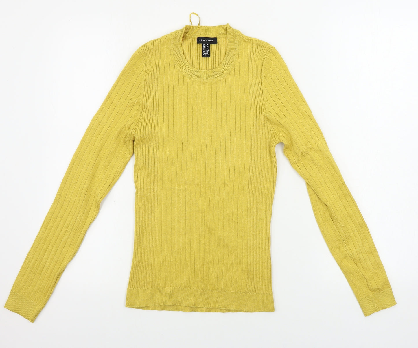 New Look  Womens Yellow   Pullover Jumper Size 12