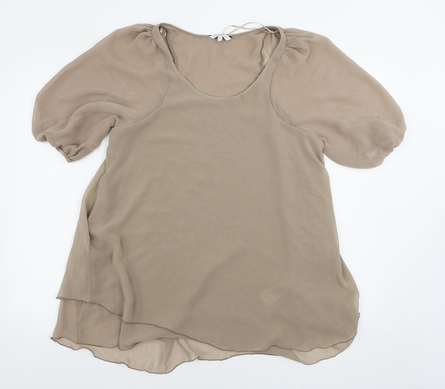 New Look  Womens Beige   Basic Blouse Size 10
