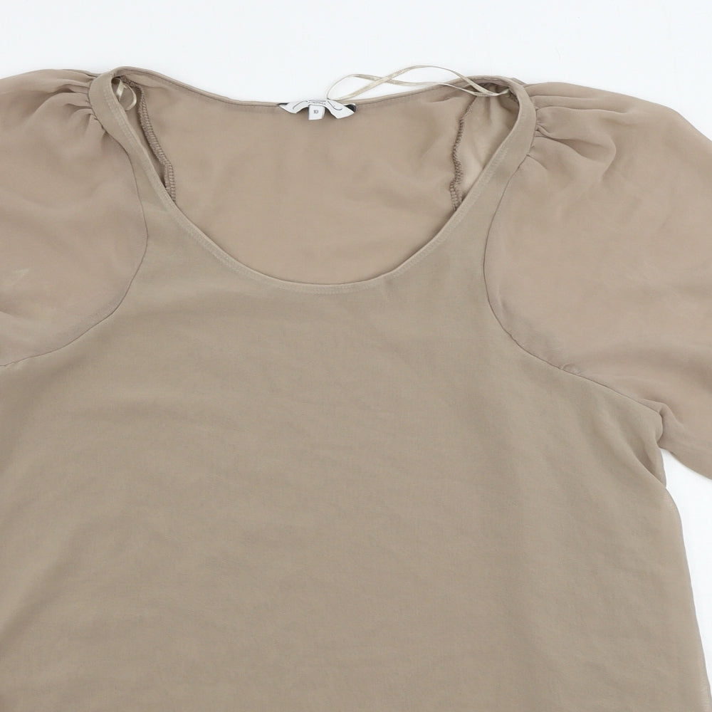 New Look  Womens Beige   Basic Blouse Size 10
