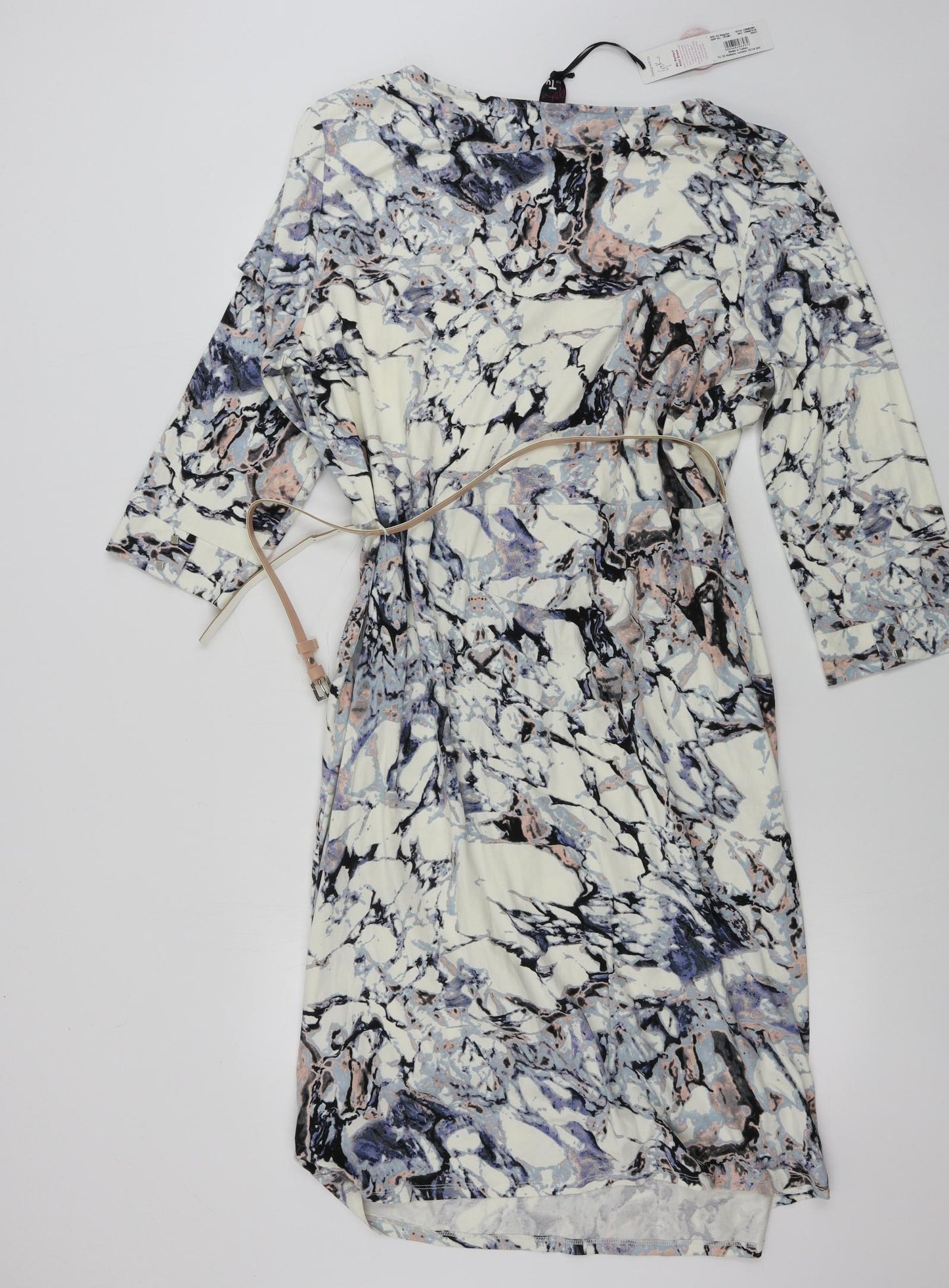 TU Womens Beige Geometric  Bodycon  Size 22