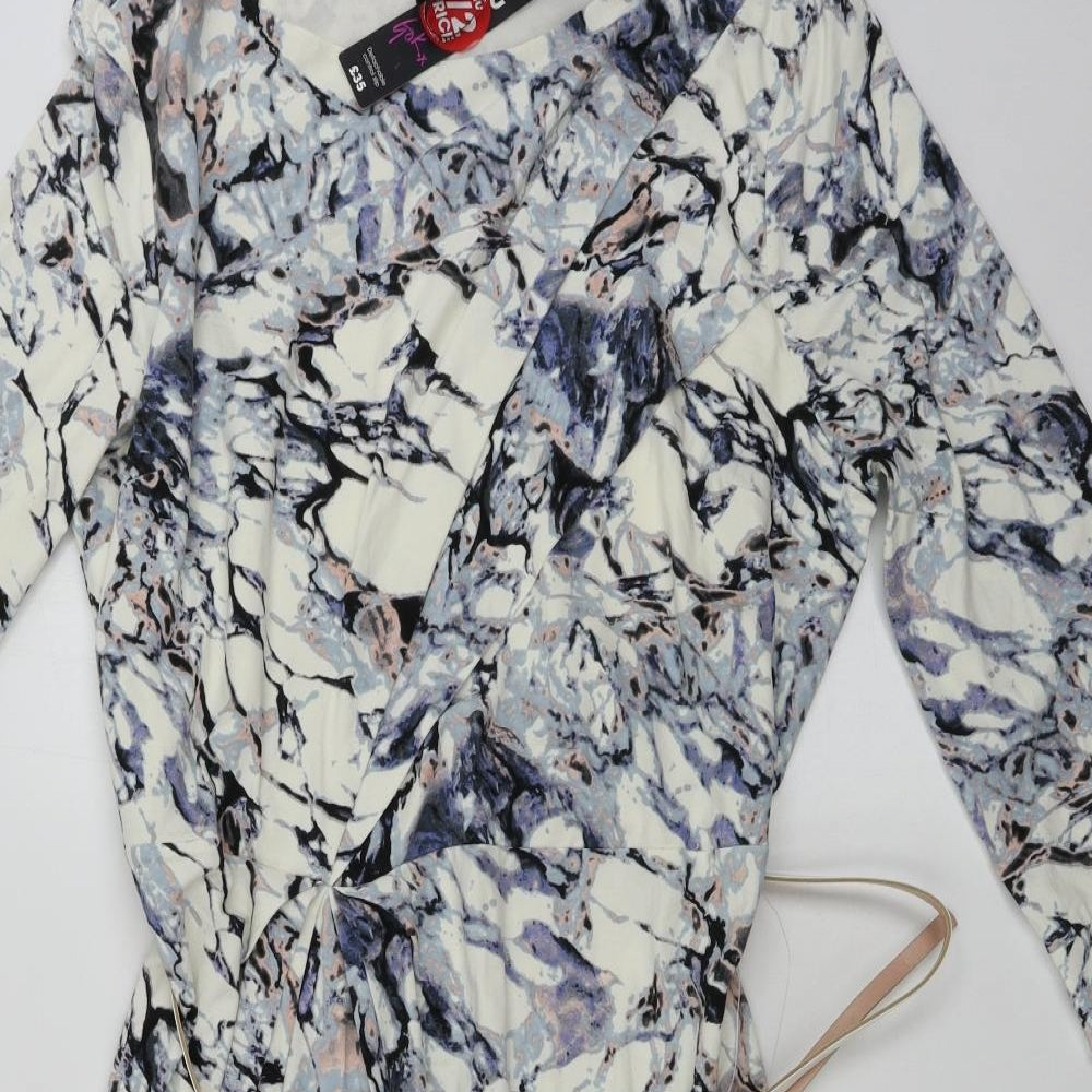 TU Womens Beige Geometric  Bodycon  Size 22