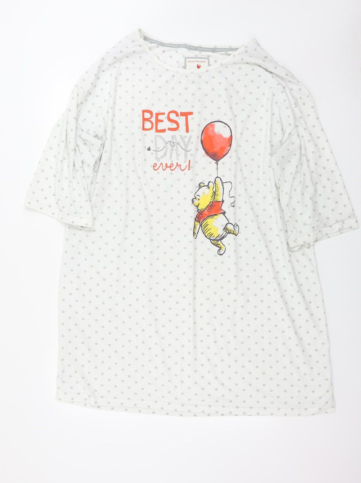 TU Womens White   Top Pyjama Top Size 20  - DISNEY