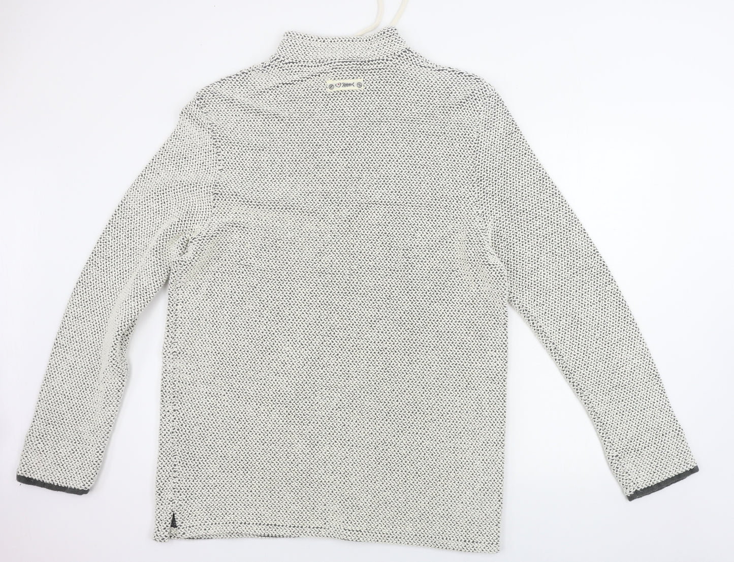 Weird Fish  Mens Beige   Henley Jumper Size XL