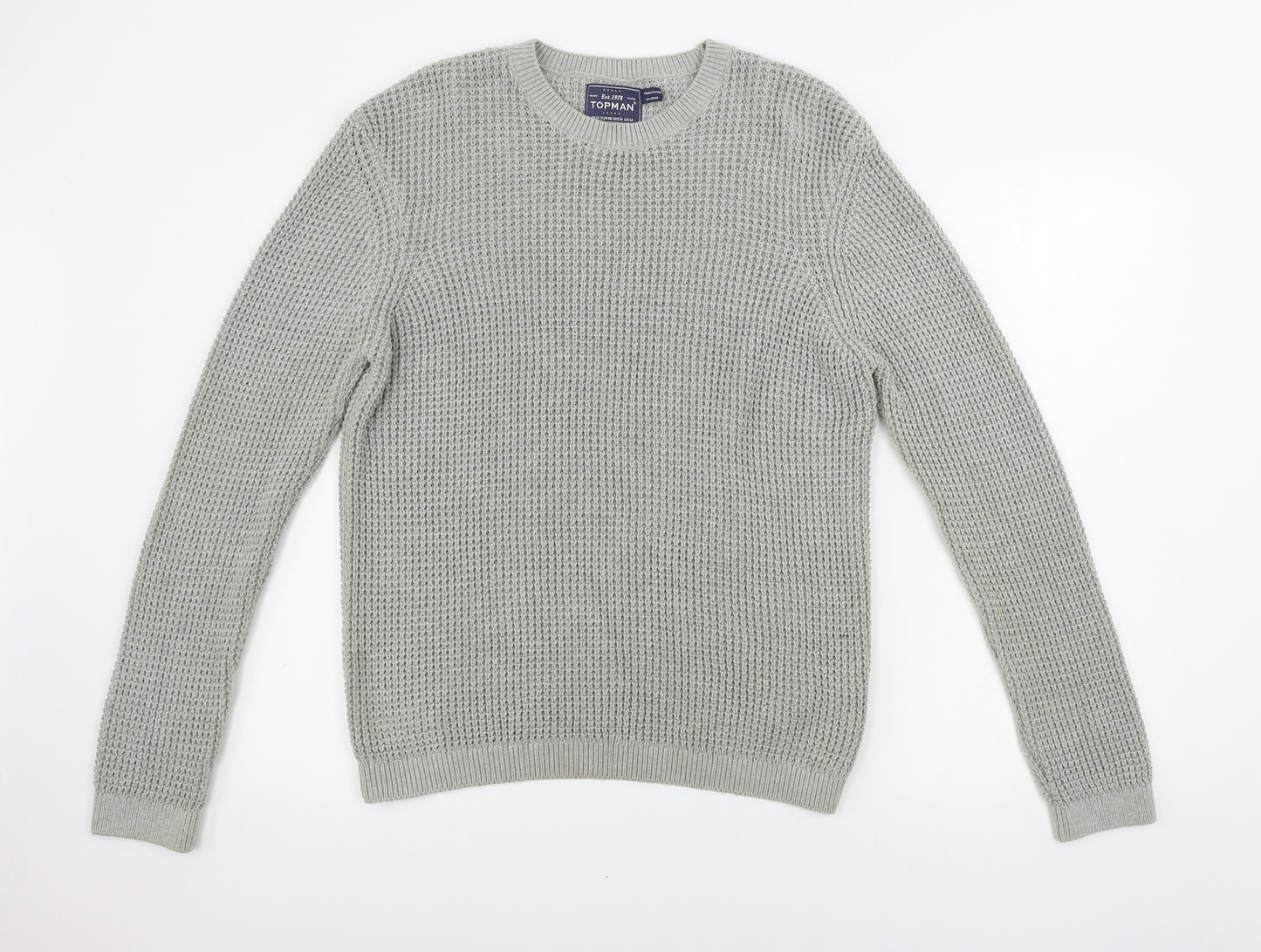 Topman  Mens Grey   Pullover Jumper Size M