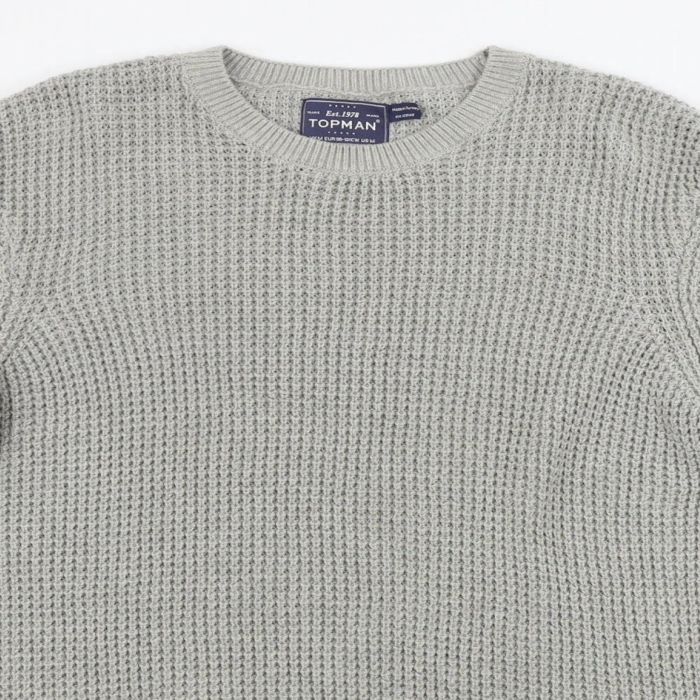 Topman  Mens Grey   Pullover Jumper Size M