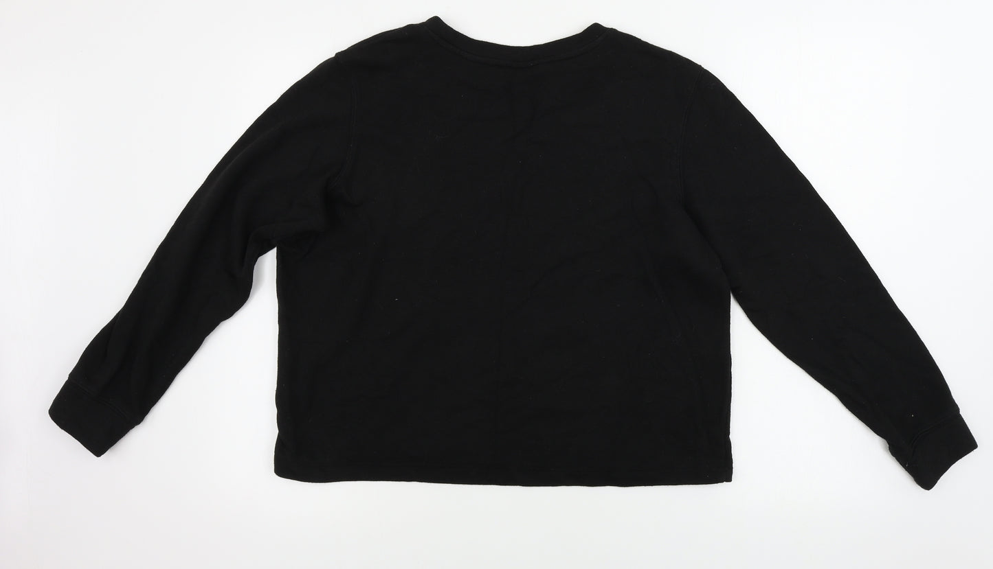H&M  Womens Black   Pullover Jumper Size M