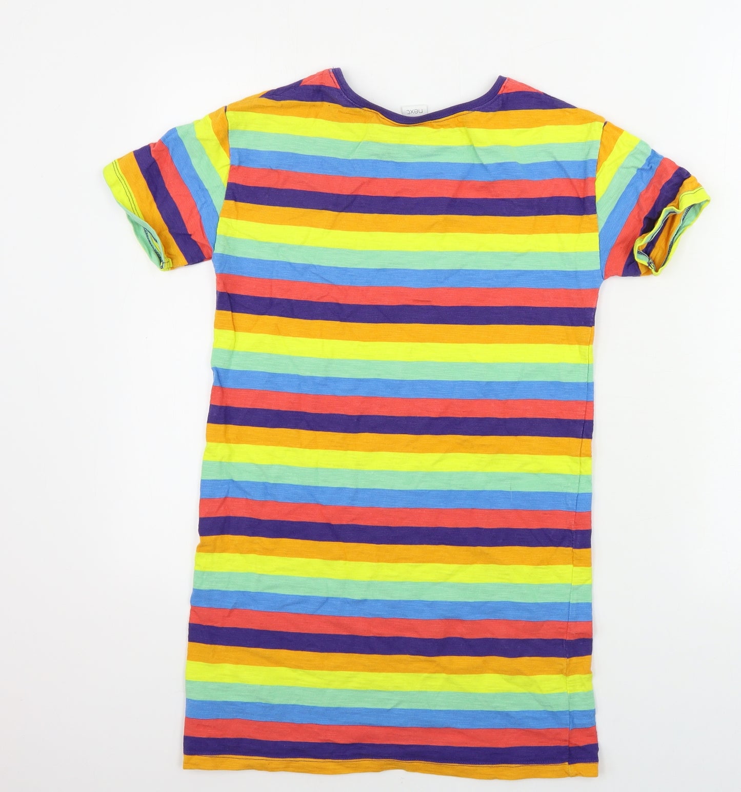 NEXT  Girls Yellow Striped  Basic T-Shirt Size 11 Years