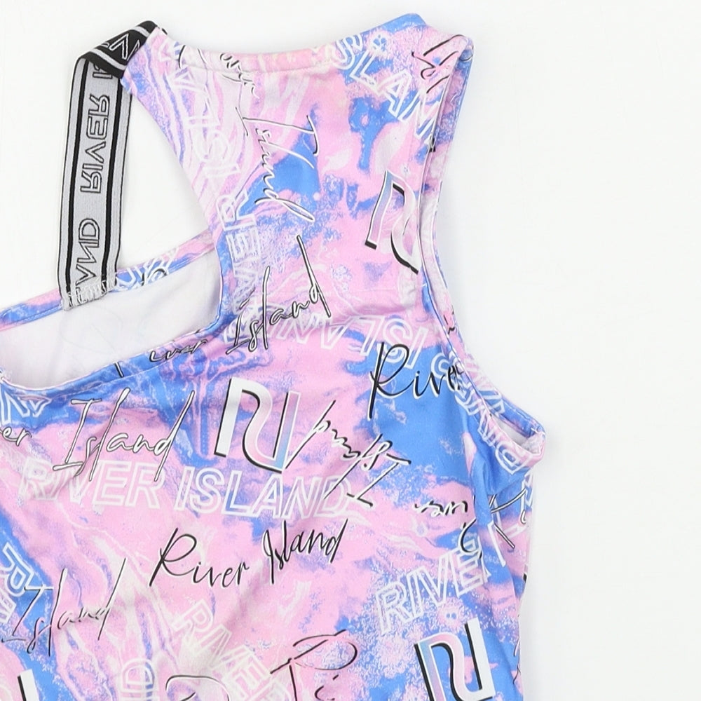 River Island  Girls Pink   Cropped Tank Size 9-10 Years