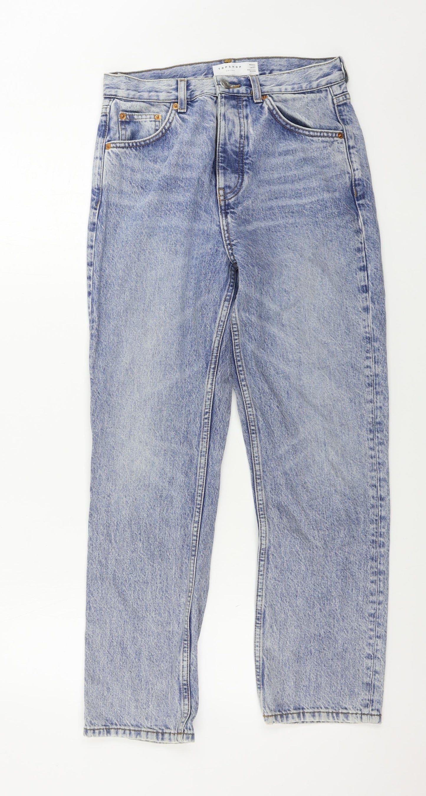 Topshop  Womens Blue   Straight Jeans Size 26 in L32 in