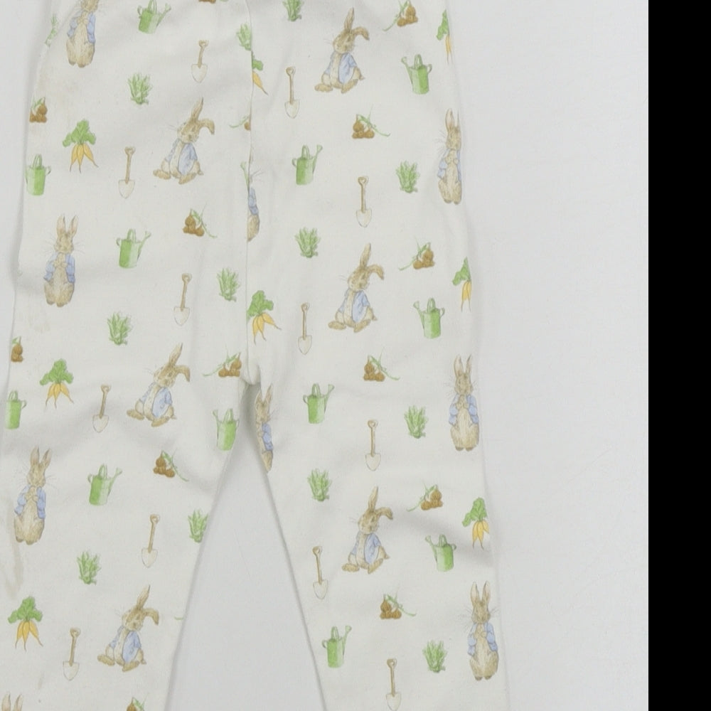 Peter Rabbit  Boys White   Jogger Leggings Size 18-24 Months