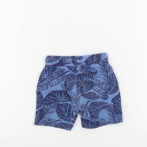 Mothercare Boys Blue Floral  Sweat Shorts Size 2-3 Years