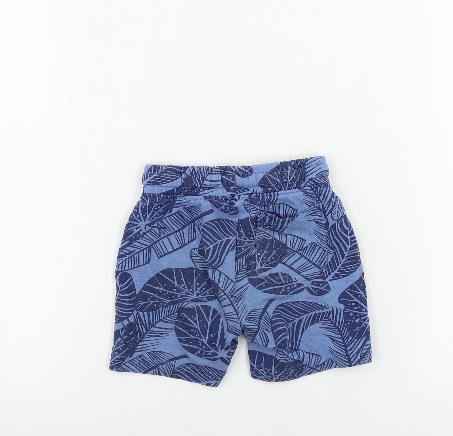 Mothercare Boys Blue Floral  Sweat Shorts Size 2-3 Years