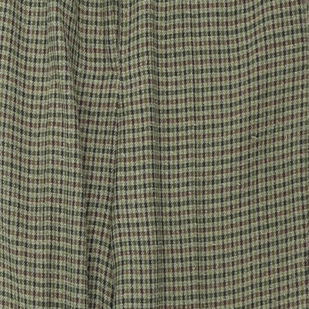 SLIMMA  Womens Green Check  Trousers  Size 16 L27 in
