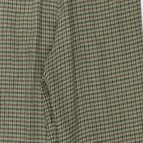 SLIMMA  Womens Green Check  Trousers  Size 16 L27 in
