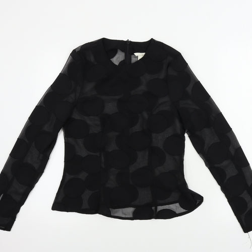 H&M  Womens Black   Basic Blouse Size 6