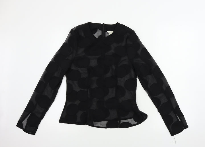 H&M  Womens Black   Basic Blouse Size 6