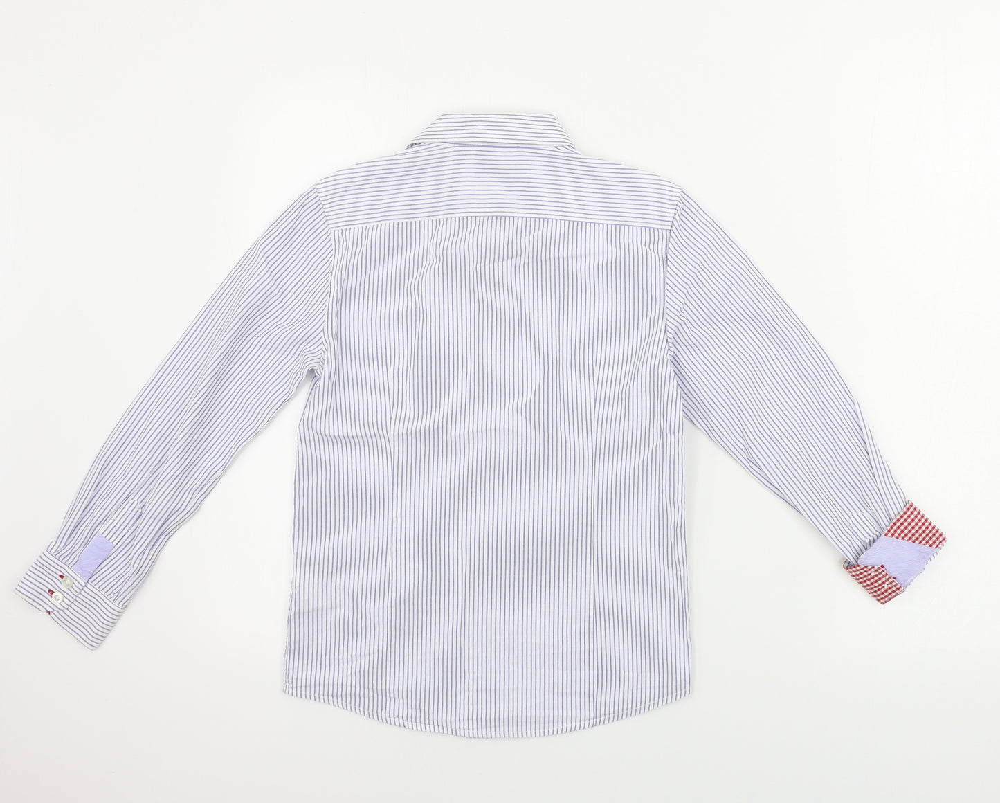 Zara Boys Blue Striped  Basic Button-Up Size 7-8 Years