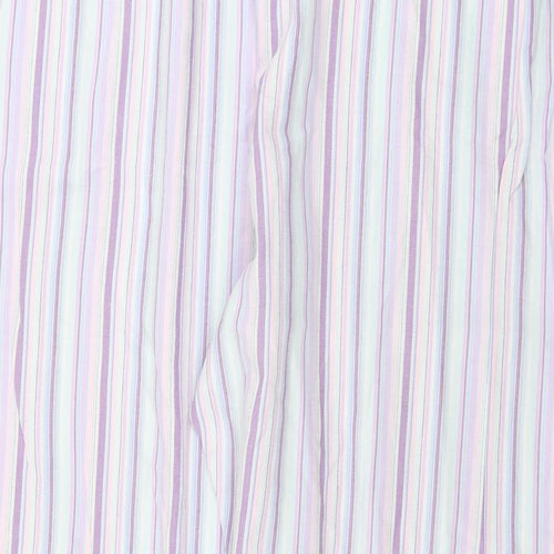 Marks and Spencer  Womens Purple Striped  Trousers  Size 22 L27 in