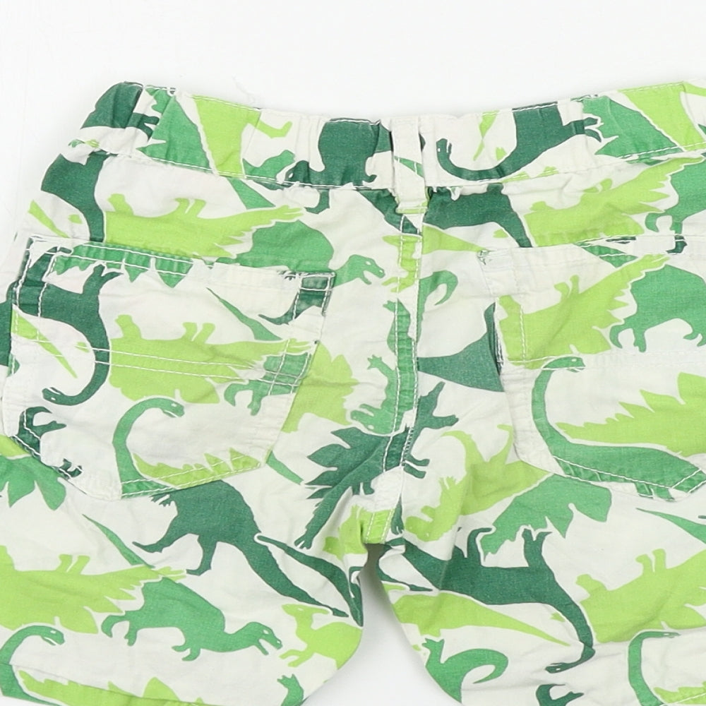 H&M  Boys White   Cargo Shorts Size 2-3 Years - Dinosaur print