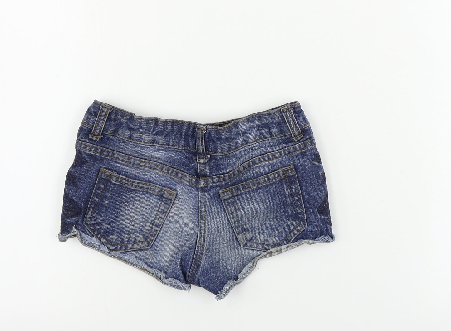 Marks and Spencer  Girls Blue   Cut-Off Shorts Size 5-6 Years