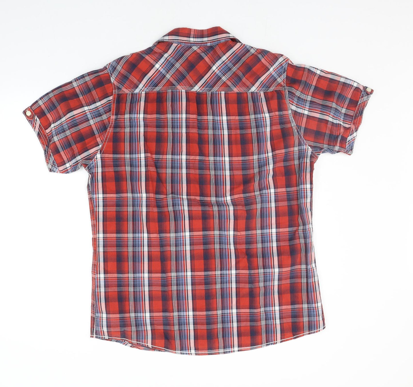 Matalan Mens Red Check   Button-Up Size L