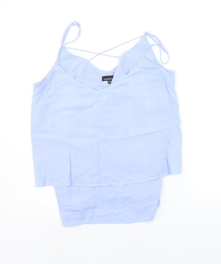Warehouse Womens Blue   Basic Tank Size 14
