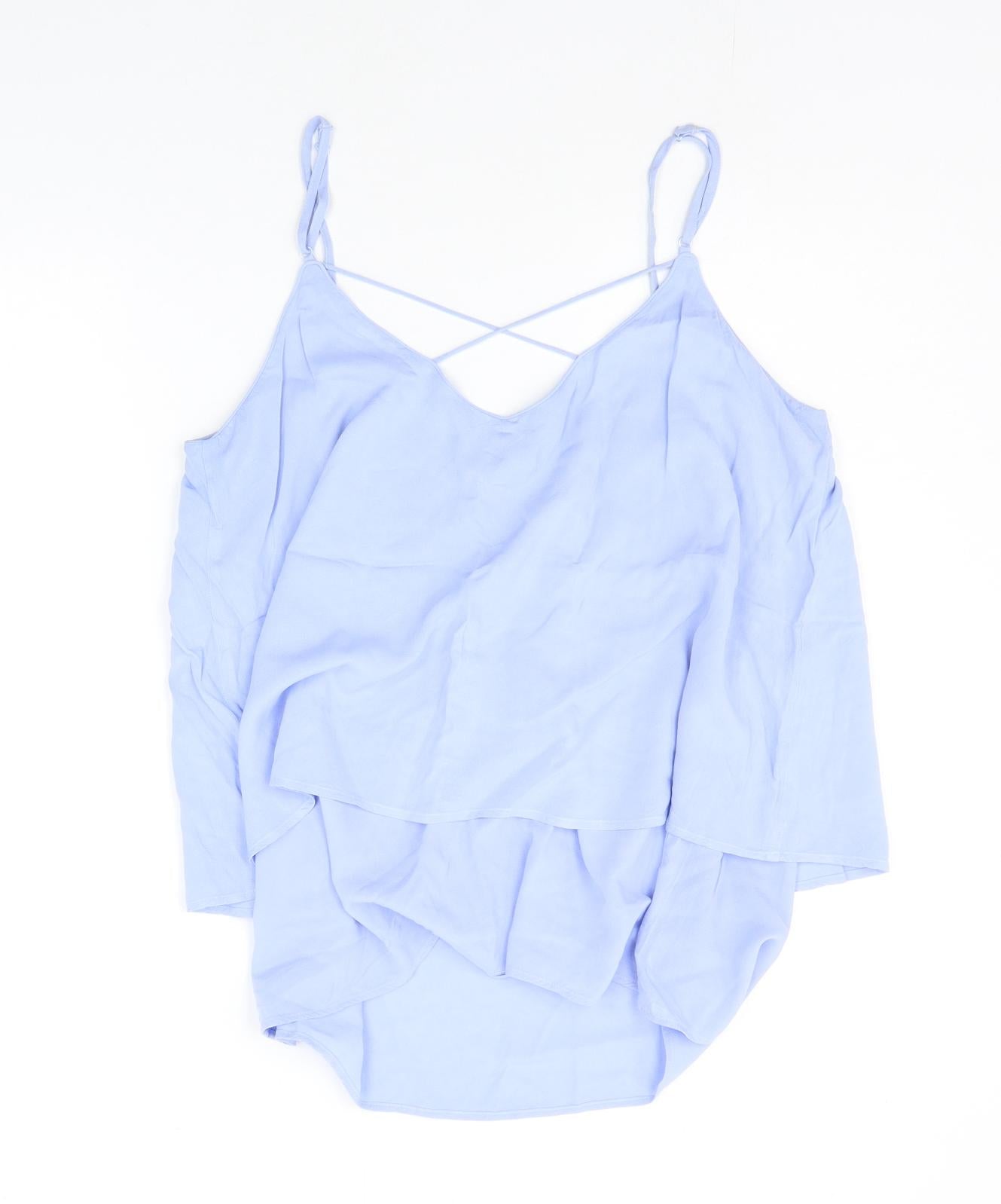 Warehouse Womens Blue   Basic Tank Size 14